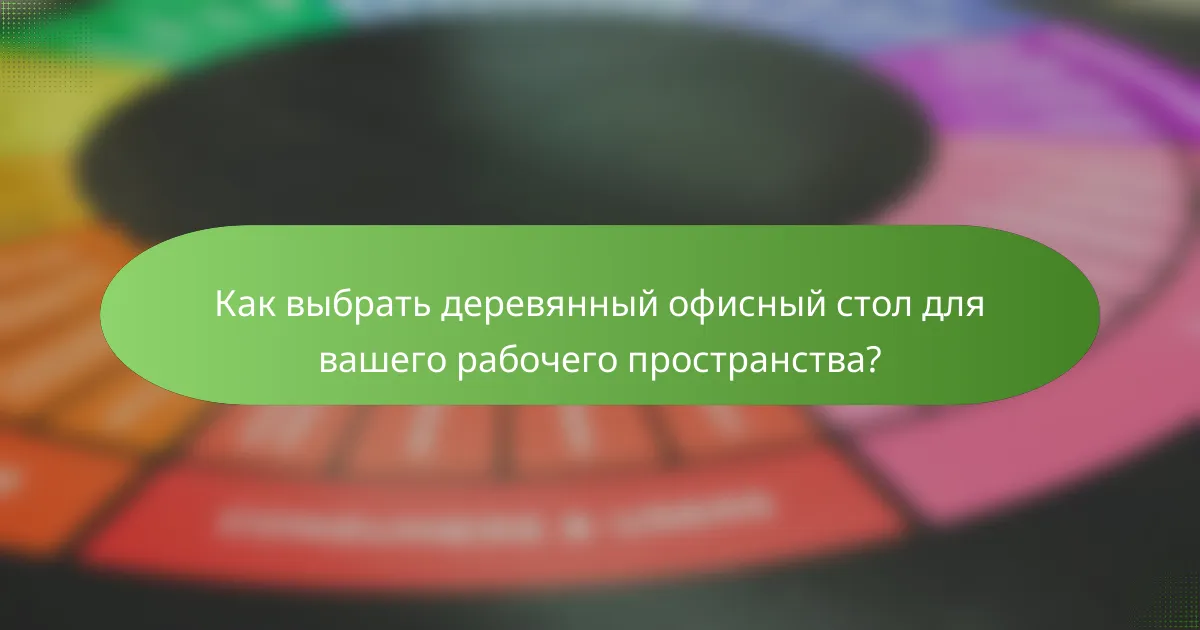 Как выбрать деревянный офисный стол для вашего рабочего пространства?